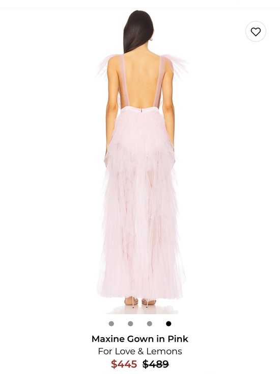 For Love And Lemons Dresses & Skirts - For Love And Lemons Pink Backless Tulle Gown